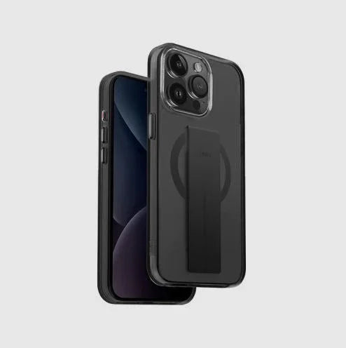 Uniq Hybrid iPhone 15 Pro Max Heldro Magsafe Cover - Smoke - Tashqila Uniq Hybrid iPhone 15 Pro Max Heldro Magsafe Cover - Smoke - Tashqila